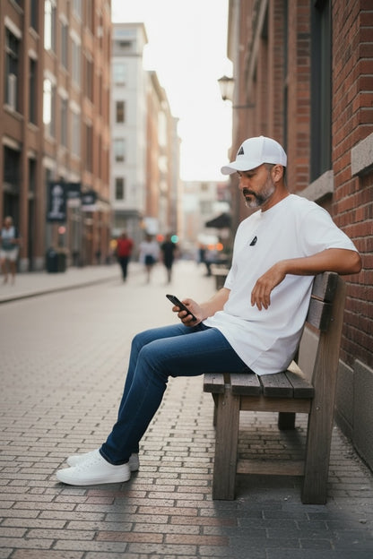 White Premium Oversized Shirt – 100% Cotton | Luxury Cut & Finish