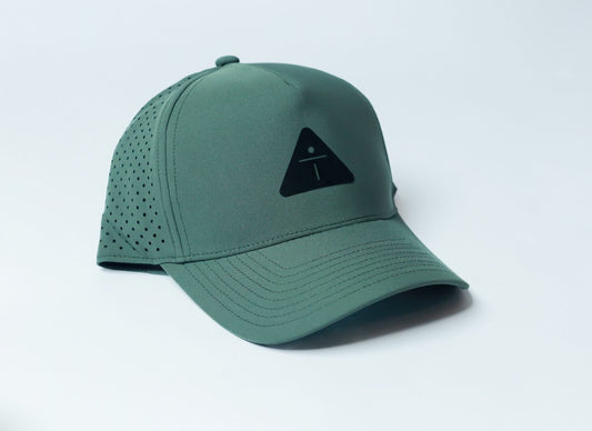 Premium Snapback Cap – Olive Green | Matte Black Logo