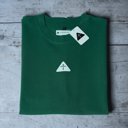 Green w/ White  - Premium Oversized Shirt – 100% Cotton | Luxury Cut & Finish