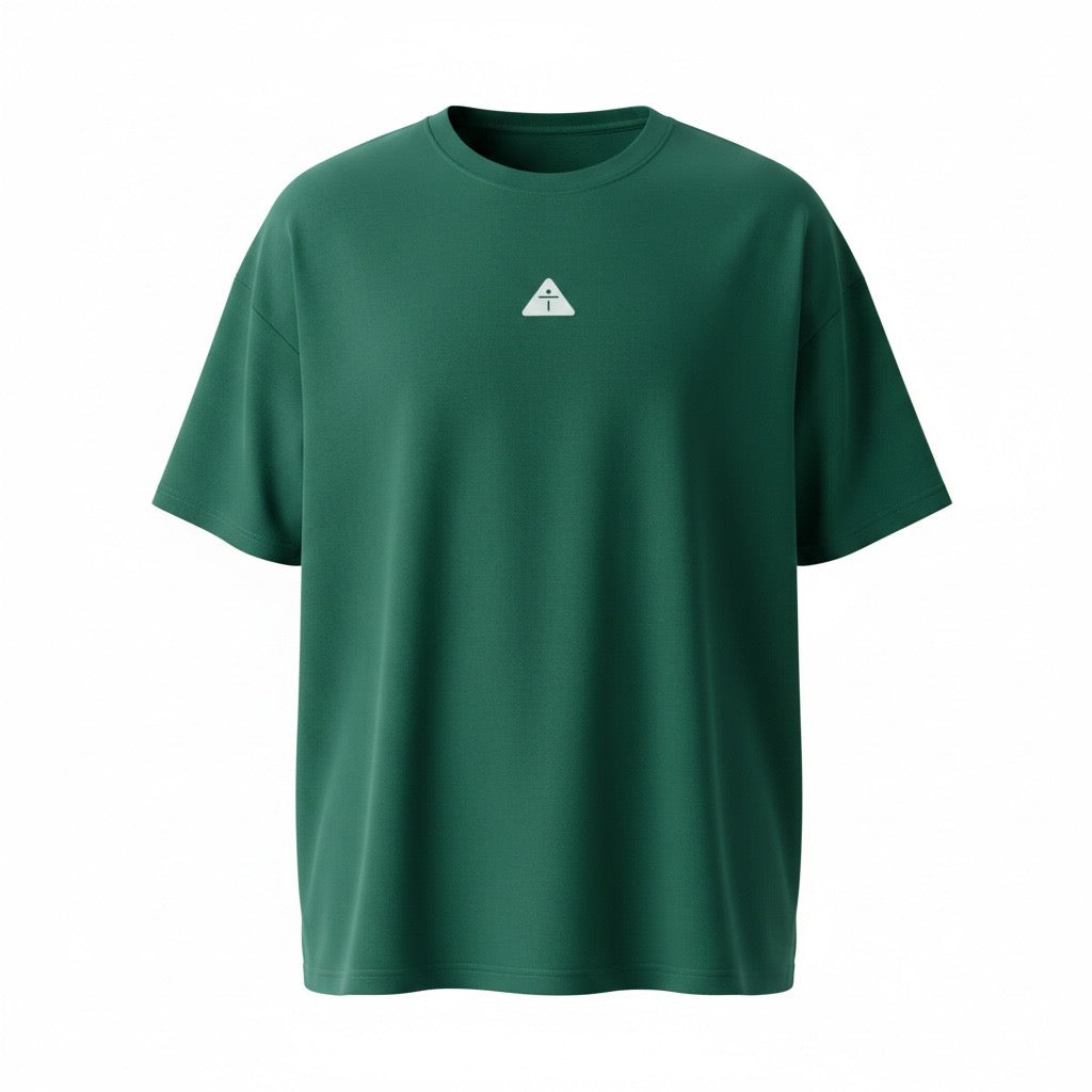 Green w/ White  - Premium Oversized Shirt – 100% Cotton | Luxury Cut & Finish