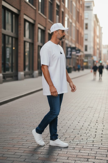 White Premium Oversized Shirt – 100% Cotton | Luxury Cut & Finish