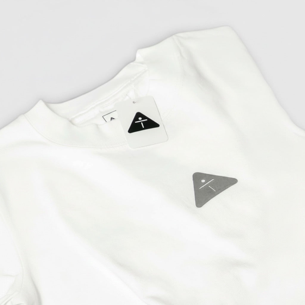 White w/ Gray  - Premium Oversized Shirt – 100% Cotton | Luxury Cut & Finish