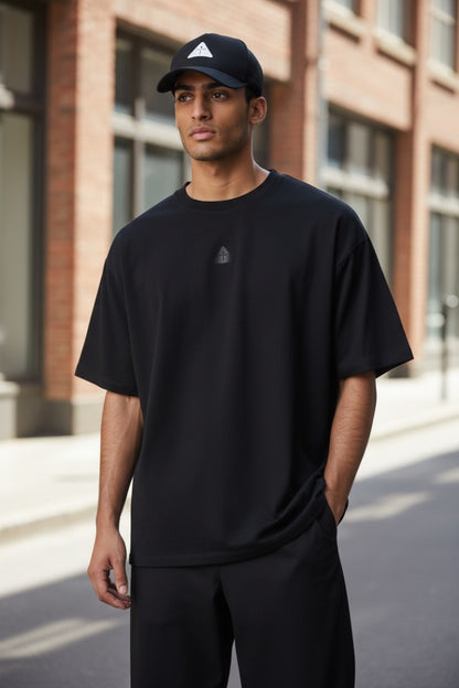 Black w/ Black Mate - Premium Oversized Shirt – 100% Cotton | Luxury Cut & Finish