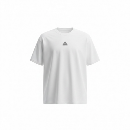 White w/ Gray  - Premium Oversized Shirt – 100% Cotton | Luxury Cut & Finish