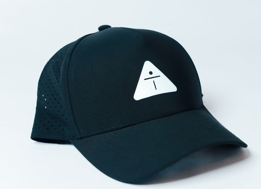 Premium Snapback Cap – Black | Matte White Logo